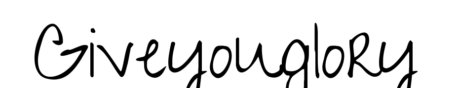 Give You Glory Font Download Free